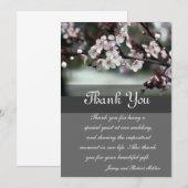 thank you kaart pruimenbloesem (Voorkant / Achterkant)