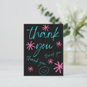 THANK YOU KAART SMILY GEZICHT (Staand voorkant)