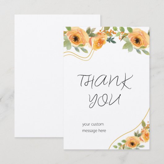 Thank You kaarten (Voorkant / Achterkant)