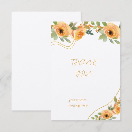 Thank You kaarten (Voorkant / Achterkant)