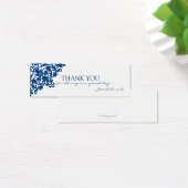 Thank You kaarten | DANK U-whiteblue Mini Visitekaartjes (Bureau)