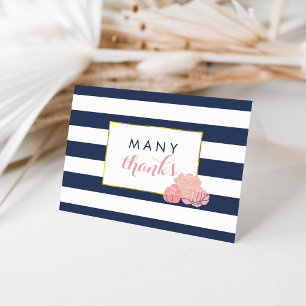 Thank You kaarten   Midnight Blush Peony