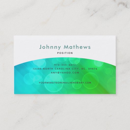 Thank You kaarten Visitekaartje (Achterkant)