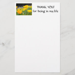 THANK YOU KANTOORARTIKELEN Klaprozen Briefpapier