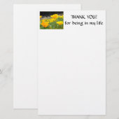 THANK YOU KANTOORARTIKELEN Klaprozen Briefpapier (Voorkant / Achterkant)