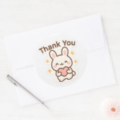 Thank You Kawaii Bunny Sticker (Envelop)