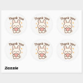 Thank You Kawaii Bunny Sticker (Vel)
