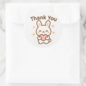 Thank You Kawaii Bunny Sticker (Tas)