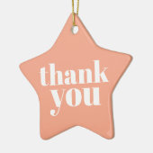 Thank You  Keramisch Ornament (Links)