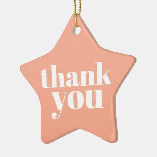 Thank You Keramisch Ornament (Links)