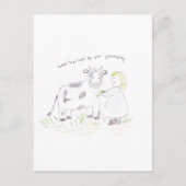 Thank_you_koe Briefkaart (Voorkant)