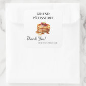 Thank You Label voor Cafe & Bakkerij kleine bedrij (Tas)