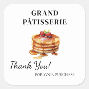 Thank You Label voor Cafe & Bakkerij kleine bedrij