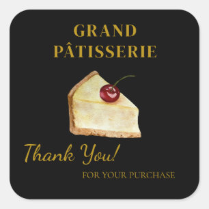 Thank You Label voor Cafe & Bakkerij kleine bedrij
