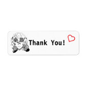 Thank You lineart ❤️ Etiket (Voorkant)