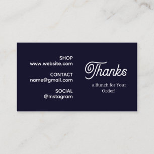 Thank You-logo   Modern Navy-bedrijfsontwerp Visitekaartje