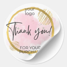 Thank You-logo Roze en Goud