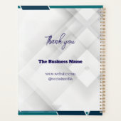 Thank you & Logo & Text personalize Planner (Achterkant)