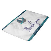 Thank you & Logo white Badmat (Gekanteld)