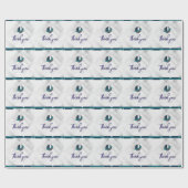 Thank you & Logo white Cadeaupapier (Vlak)