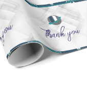 Thank you & Logo white Cadeaupapier (Rol Hoek)