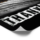 Thank You Memorial Day military flag 4th Of July Poster (Hoek)