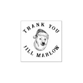 Thank you message customisable with animal  rubberstempel (Afrduk)