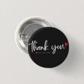 Thank You Minimalist Button Badge (Voorkant /achterkant)