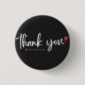 Thank You Minimalist Button Badge (Voorkant)