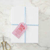 Thank You Modern Birthday Favor Cadeaulabel (Met Touw)
