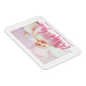 Thank You Modern New Baby Hot Pink Magneet (Rechterzijde)