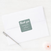 Thank You Modern Sage Wedding Stickers (Envelop)