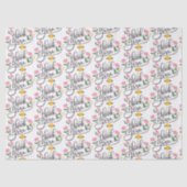 Thank you-Modern typography & floral accents Tissuepapier (Voorkant)