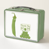 Thank You Mom Greeting with Peapod and Peas (Voorkant)