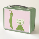 Thank You Mom Greeting with Peapod and Peas (Achterkant)