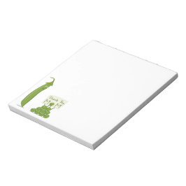 Thank You Mom Greeting with Peapod and Peas Notitieblok