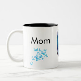 Thank you Mom Mug - Mystery Magic Butterflies Tweekleurige Koffiemok