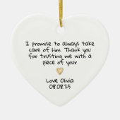 Thank You Mother of the Groom Keepsake Keramisch Ornament (Voorkant)