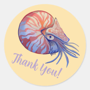 Thank you, Nautilus,  Ronde Sticker
