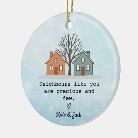 Thank You Neighbours Next Door Friend Appreciation Keramisch Ornament (Links)