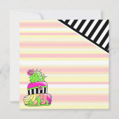 "Thank You" Neon Cactus Invitation Bedankkaart (Achterkant)