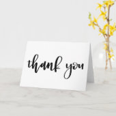 Thank You Note | Handlettered Calligraphy Kaart (Gele Bloem)