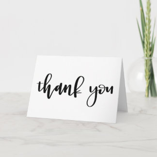 Thank You Note | Handlettered Calligraphy Kaart