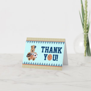 Thank-You Notecard van het Baby shower van het Bedankkaart