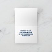 Thank-You Notecard van het Baby shower van het Bedankkaart (Binnen)