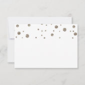 THANK YOU Notitiekaart Goud & Glitterprint Kaart (Achterkant)