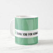 Thank you Nurse - Green Theme Koffiemok (Voorkant links)