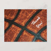Thank You Old Retro Basketball Pattern Briefkaart (Voorkant)