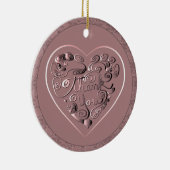 Thank you on dusty rose Ornament (Rechts)