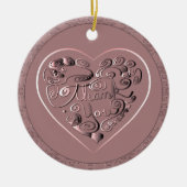 Thank you on dusty rose Ornament (Voorkant)